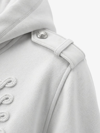 Veste militaire à fermeture éclair tressée