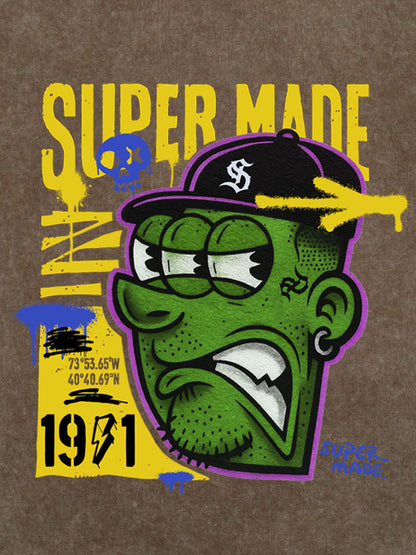 Bold Monster Design Graphic T-Shirt 