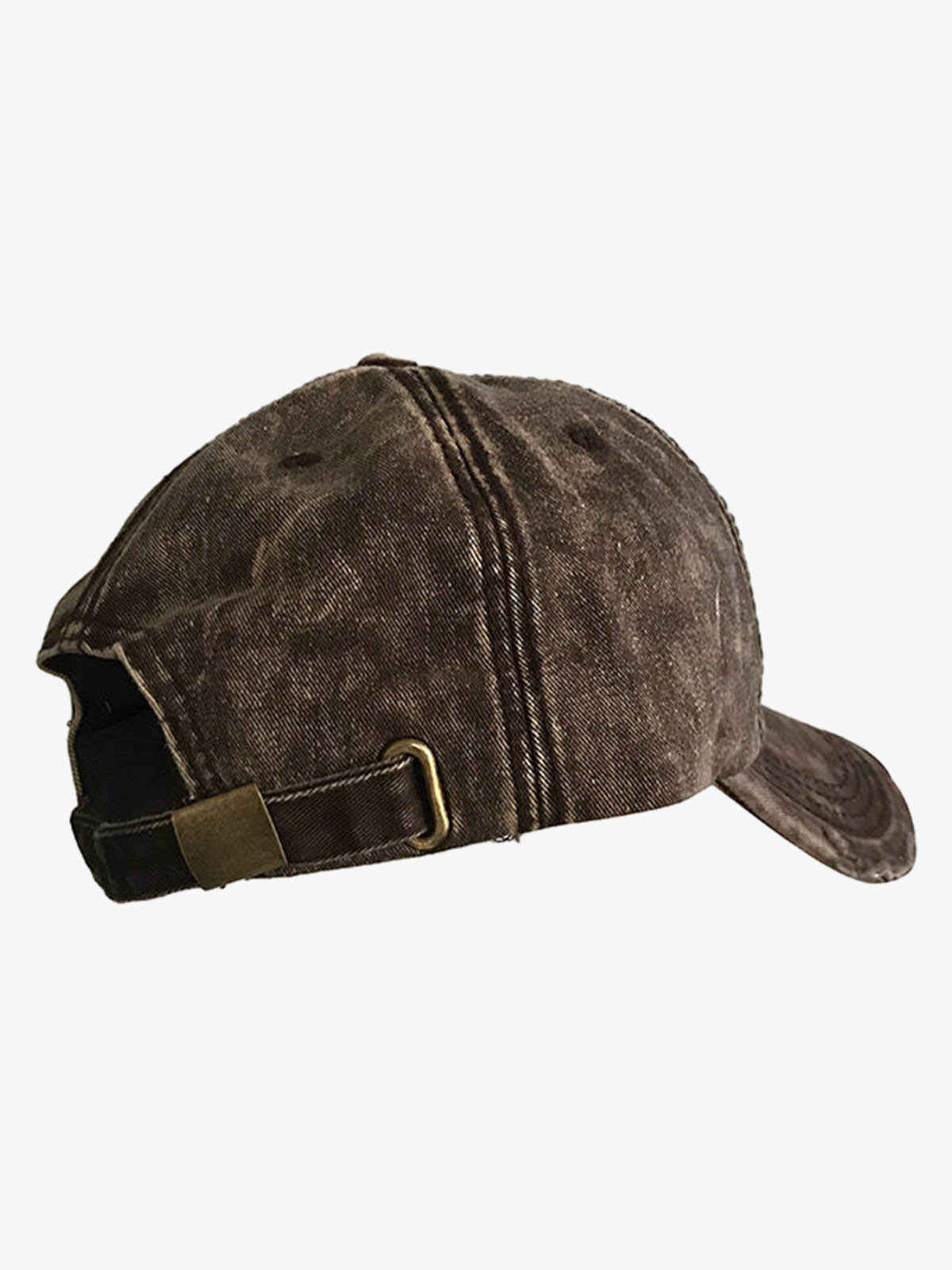 Washed Distressed Frayed Brim Baseball Cap 