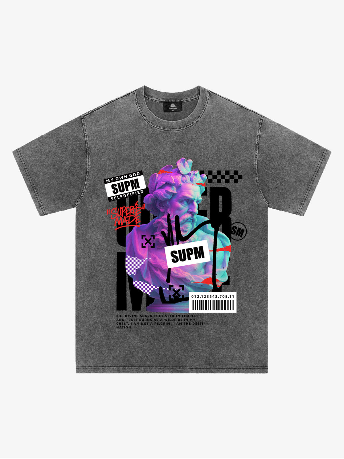 Unique Graphic T-Shirt with Bold Artistic Design for Men 