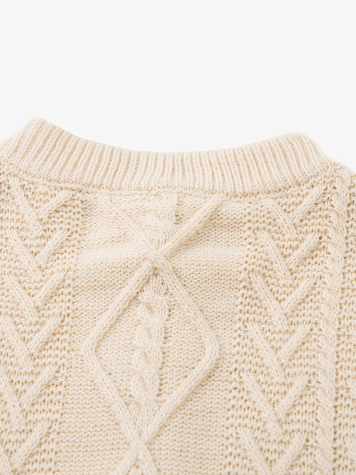 Elegant Cable Knit Sweater with Button Placket for Women 