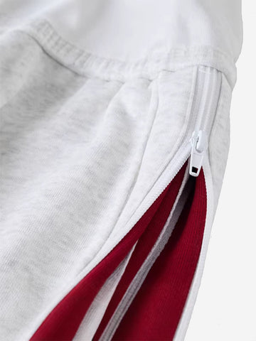 Side Stripe Track Aesthetic Wide Leg Sweatpants