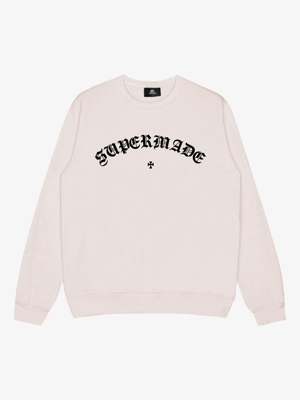 Street Gothic Letter Print Crew Neck Sweatshirt 