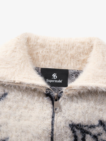 Cozy Pink Patterned Sweater for Women - Perfect for Fall and Winter Outfits 