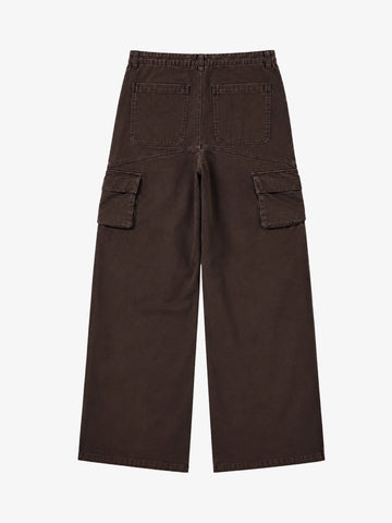 Washed Multi-Pocket Cargo Pants
