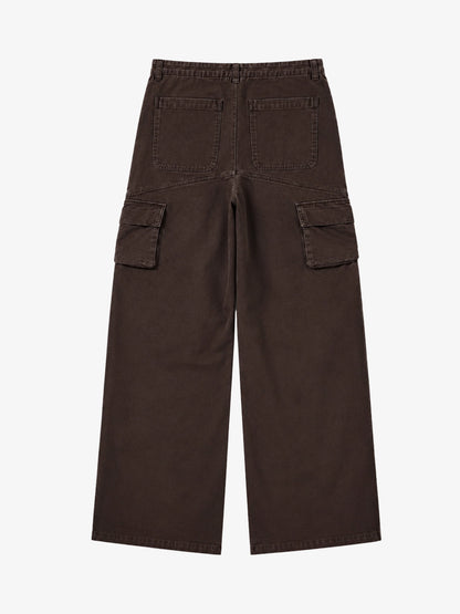 Washed Multi-Pocket Cargo Pants