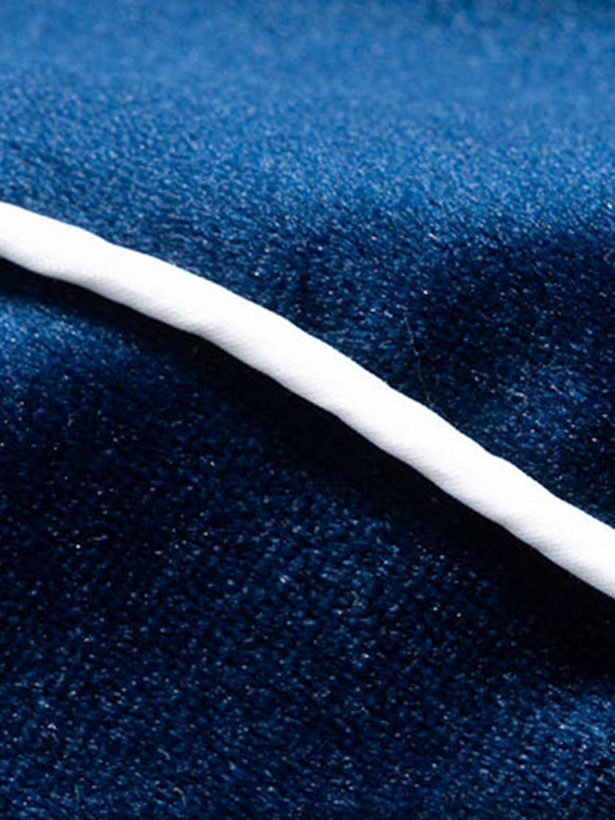 250G Velour Track Pants with White Stripe Design for Men and Women 