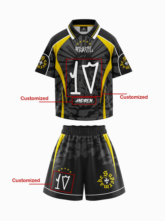 Retro Brazil "Savior" Polo Custom Jersey Set