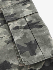 Camo Patchwork Multi-Pocket Cargo Pants