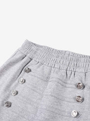 Napoleon Metal Button Baggy Sweatpants