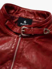 Cross-Zip Motorcycle Jacket