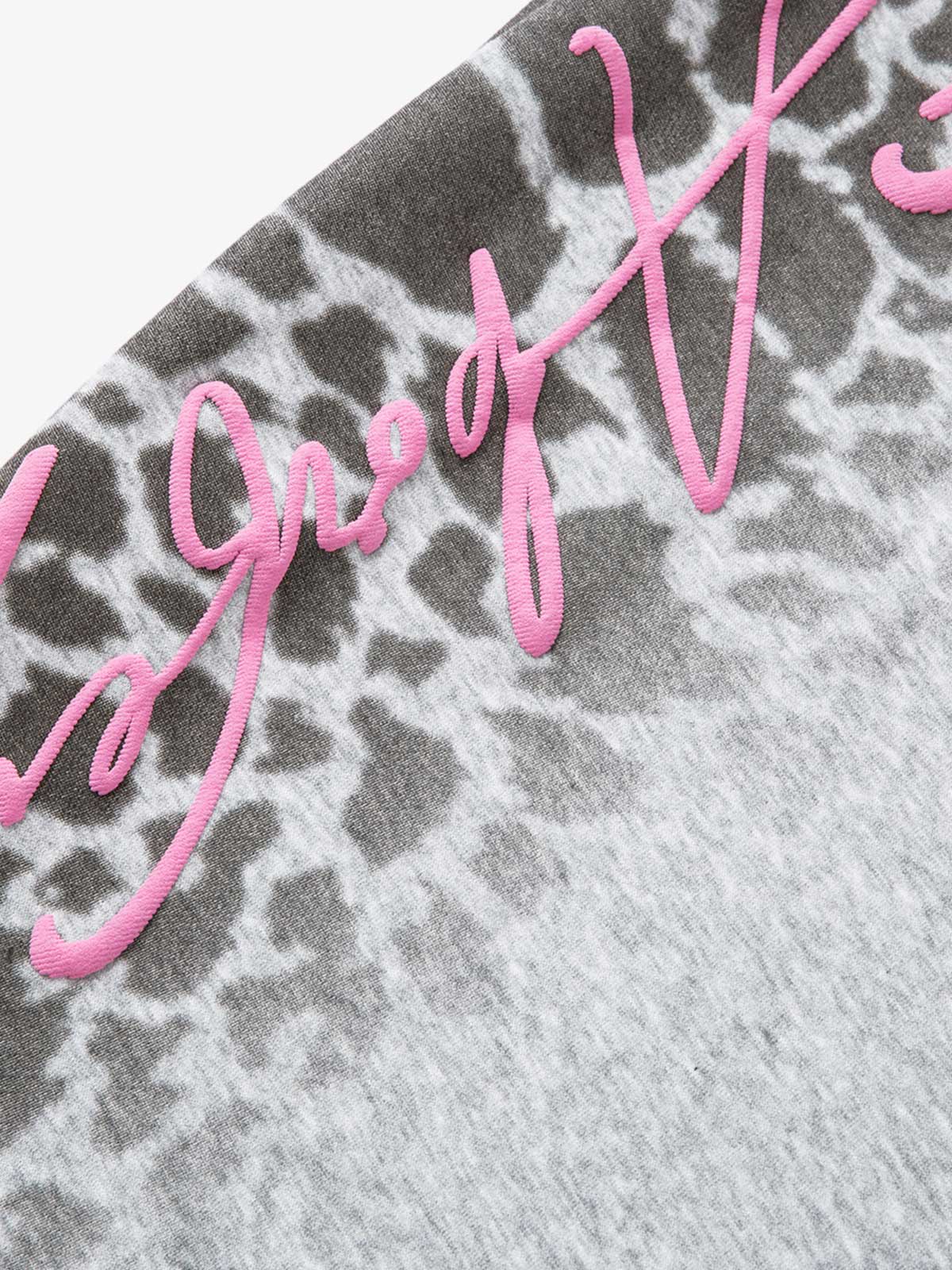 Leopard Curved Seam Wide-Leg Pants