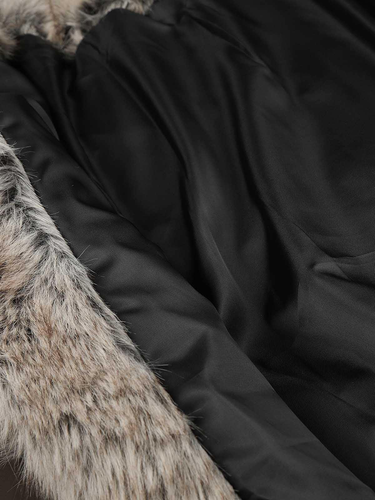 Faux-Fur Trim Quilted Puffer Coat