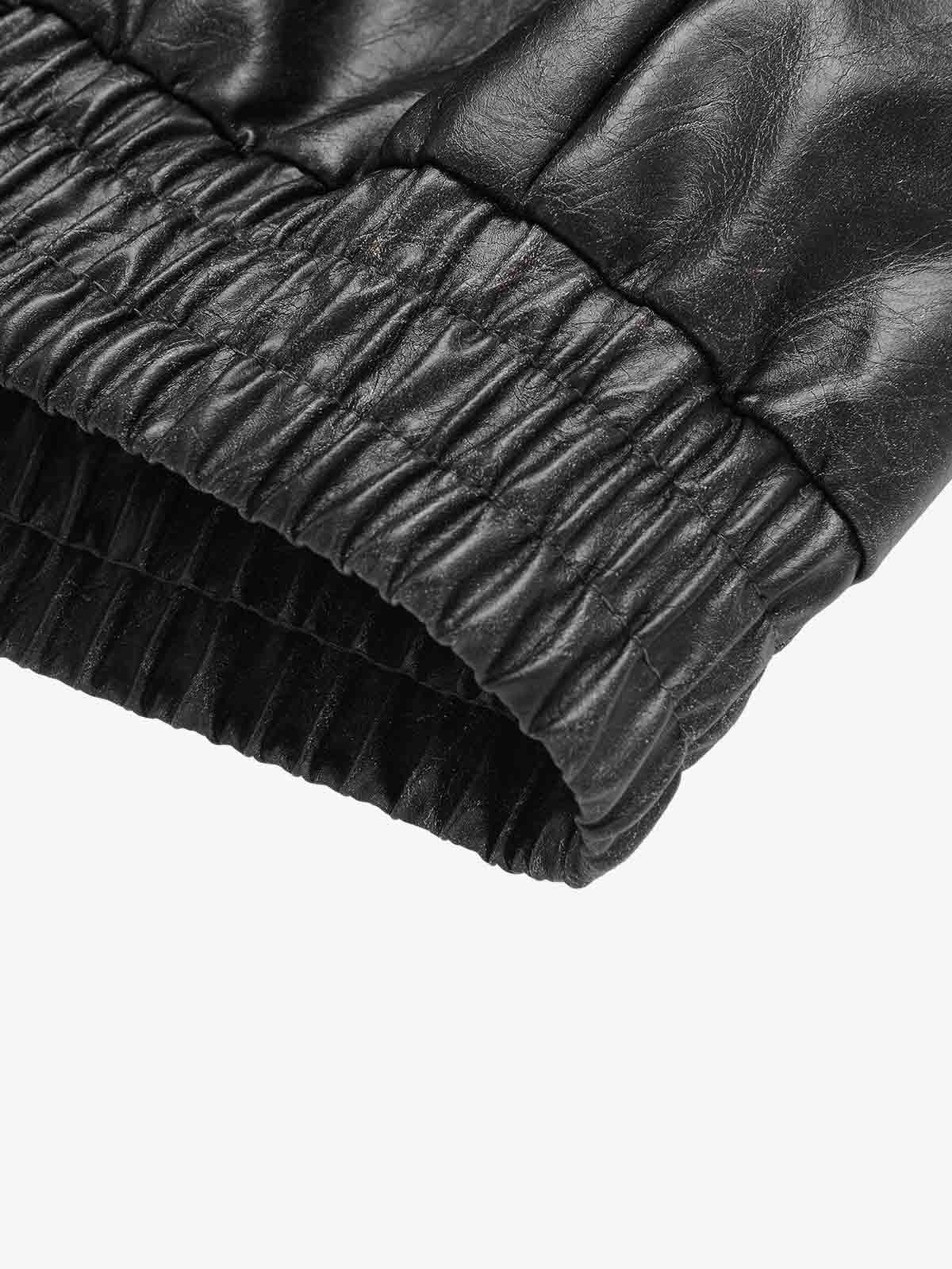 Stylish Velvet Bomber Jacket with Leather Collar for Men 