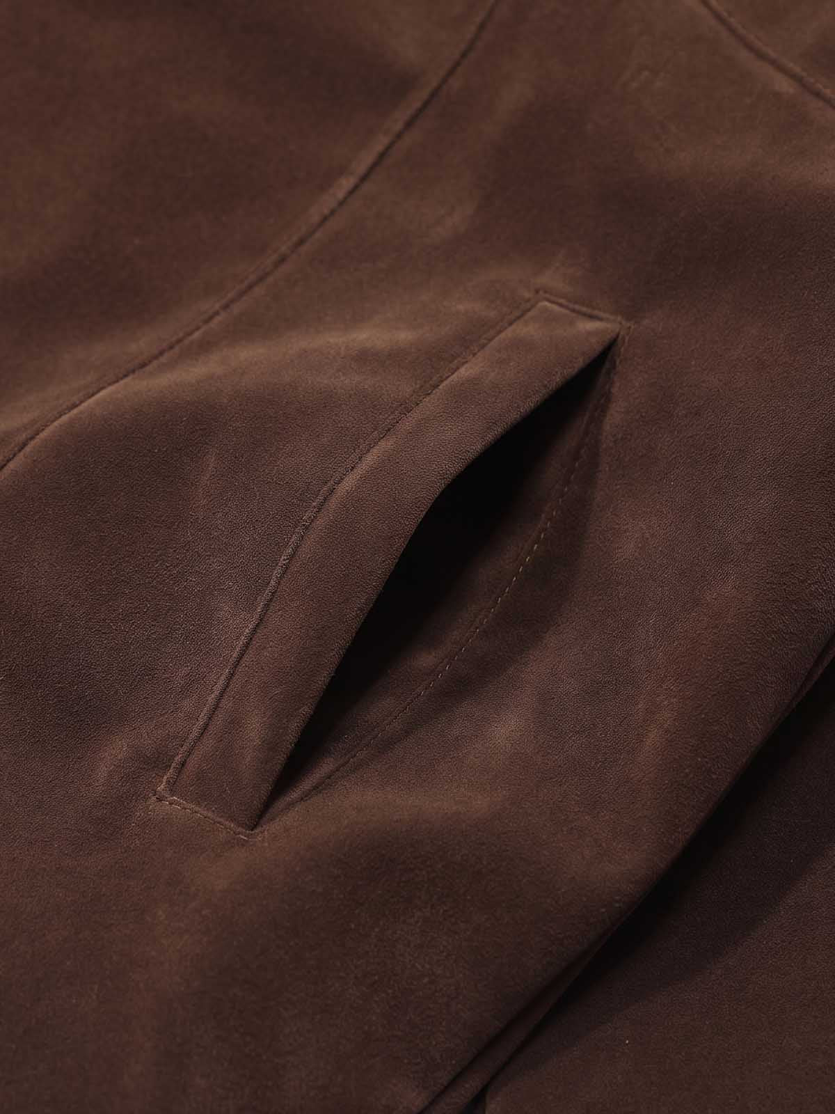 veste Harrington en daim