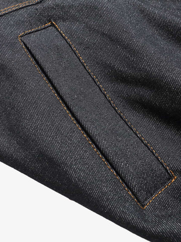 Washed Cropped Workwear Jacket