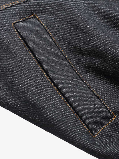 Washed Cropped Workwear Jacket