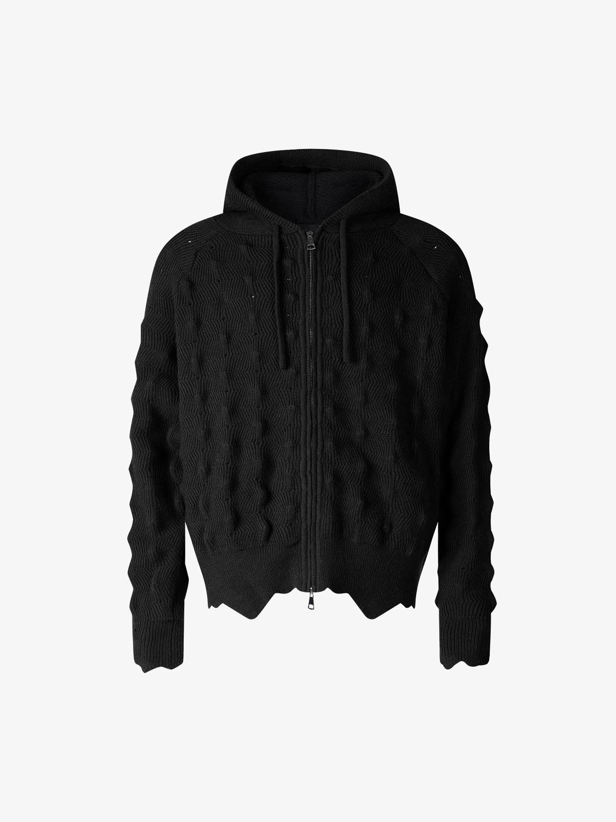 Asymmetrical Hem Boxy Fit Cardigan