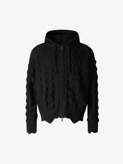 Asymmetrical Hem Boxy Fit Cardigan