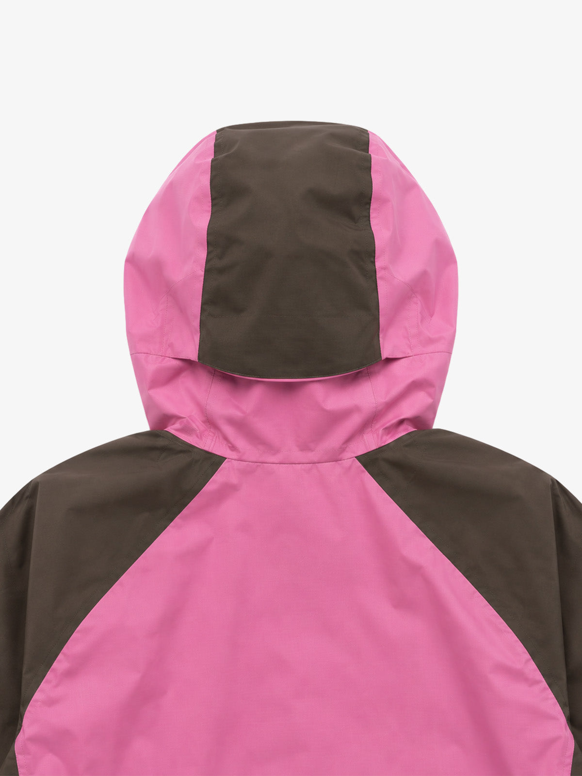 Color Block Embroidered Cropped Hooded Windbreaker
