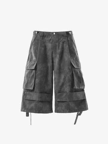 Multi-Pocket Cargo Cropped Pants 