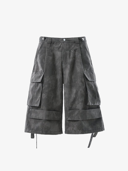 Multi-Pocket Cargo Cropped Pants 