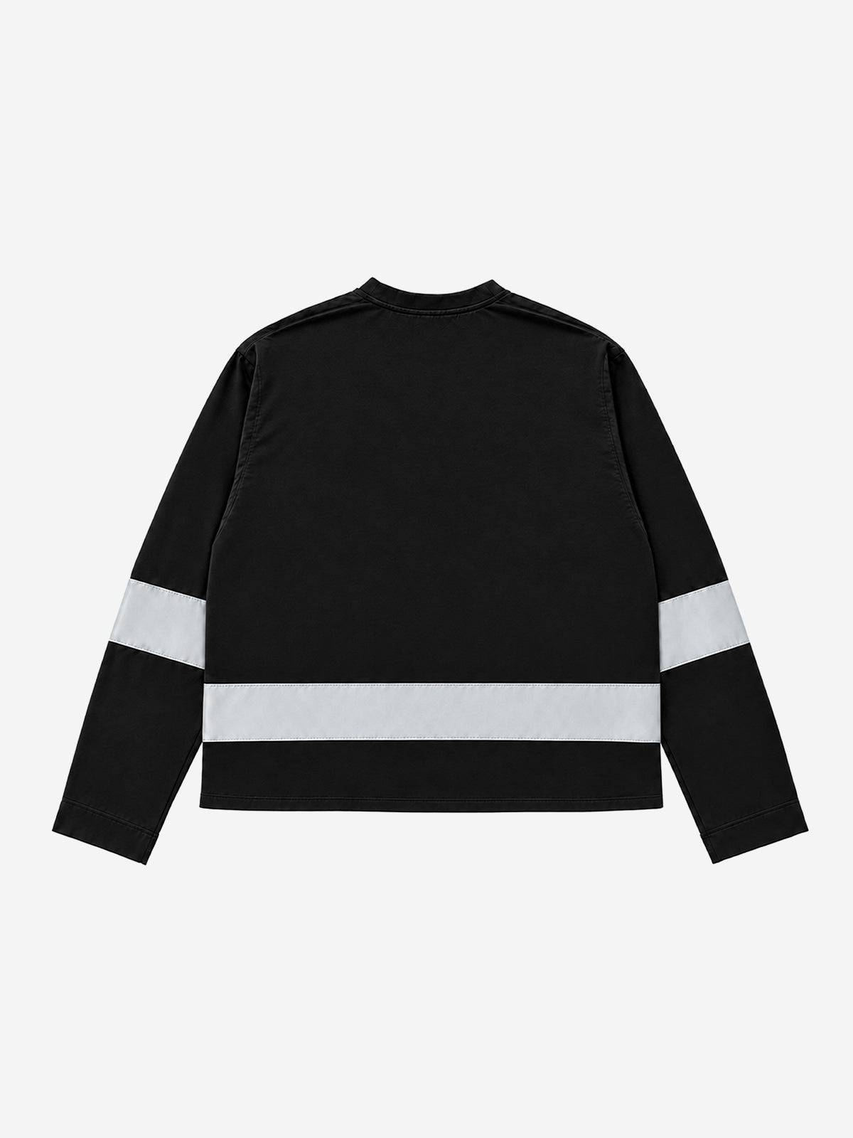 Reflective Patchwork Embroidered Long Sleeve Tee