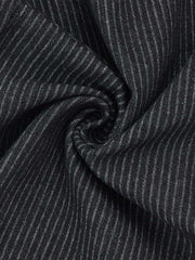 Vintage Pinstripe Pleated Wide-Leg Barrel Pants 