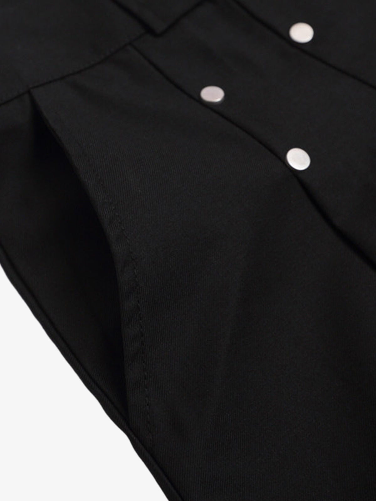 Pleated Design Pendant Decoration Baggy Shorts - 2482 