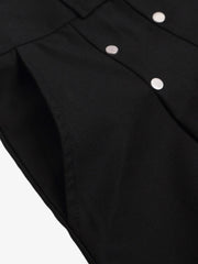 Pleated Design Pendant Decoration Baggy Shorts - 2482 