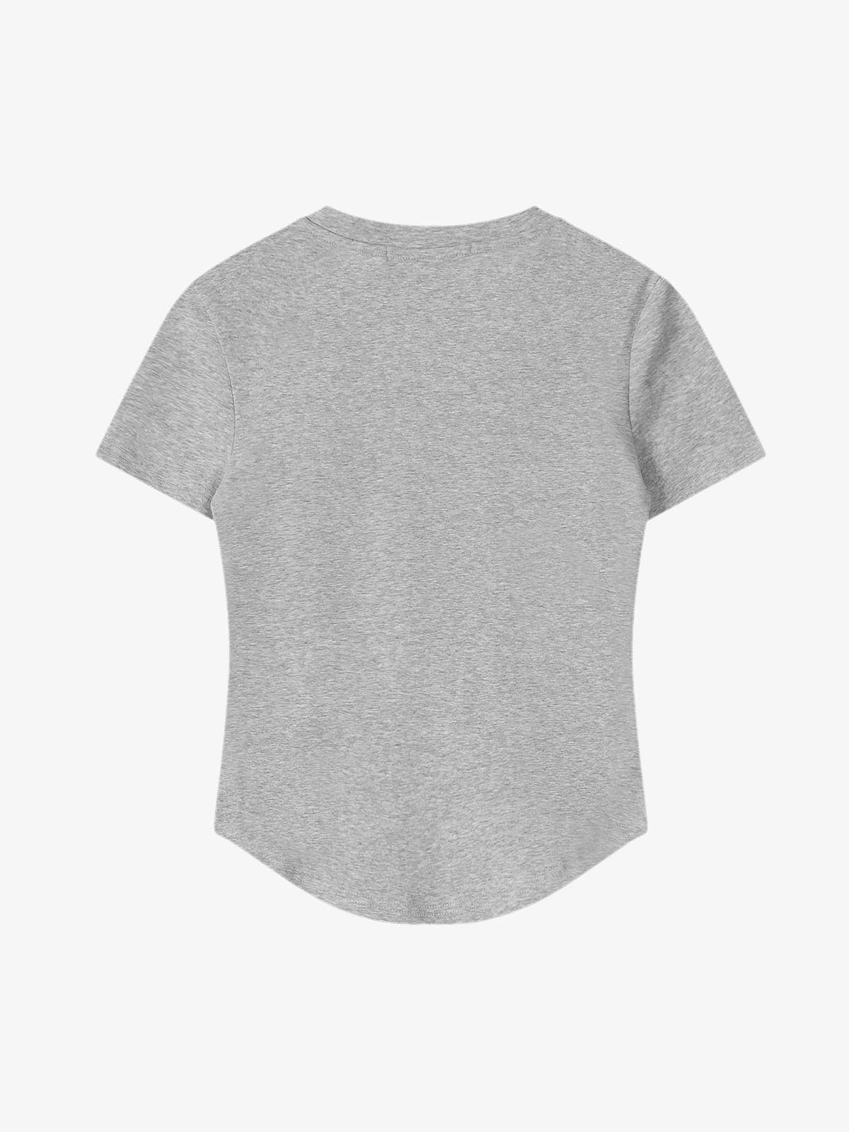 Rivet Rhinestone Slim T-Shirt