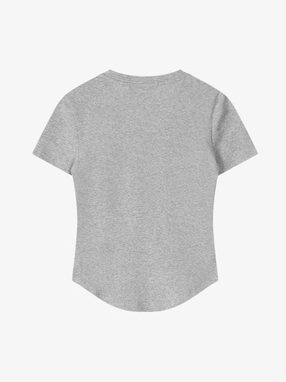 Rivet Rhinestone Slim T-Shirt