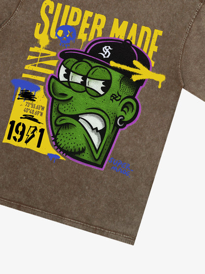 Bold Monster Design Graphic T-Shirt 