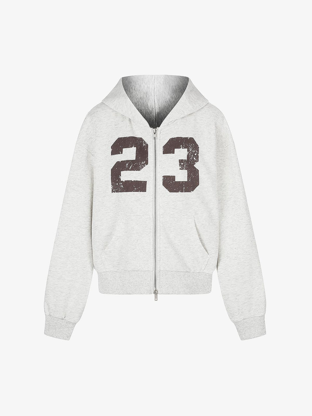 Sudadera con capucha de corte regular con estampado de números desgastados de Thesupermade