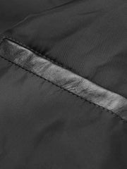 Stylish Velvet Bomber Jacket with Leather Collar for Men 