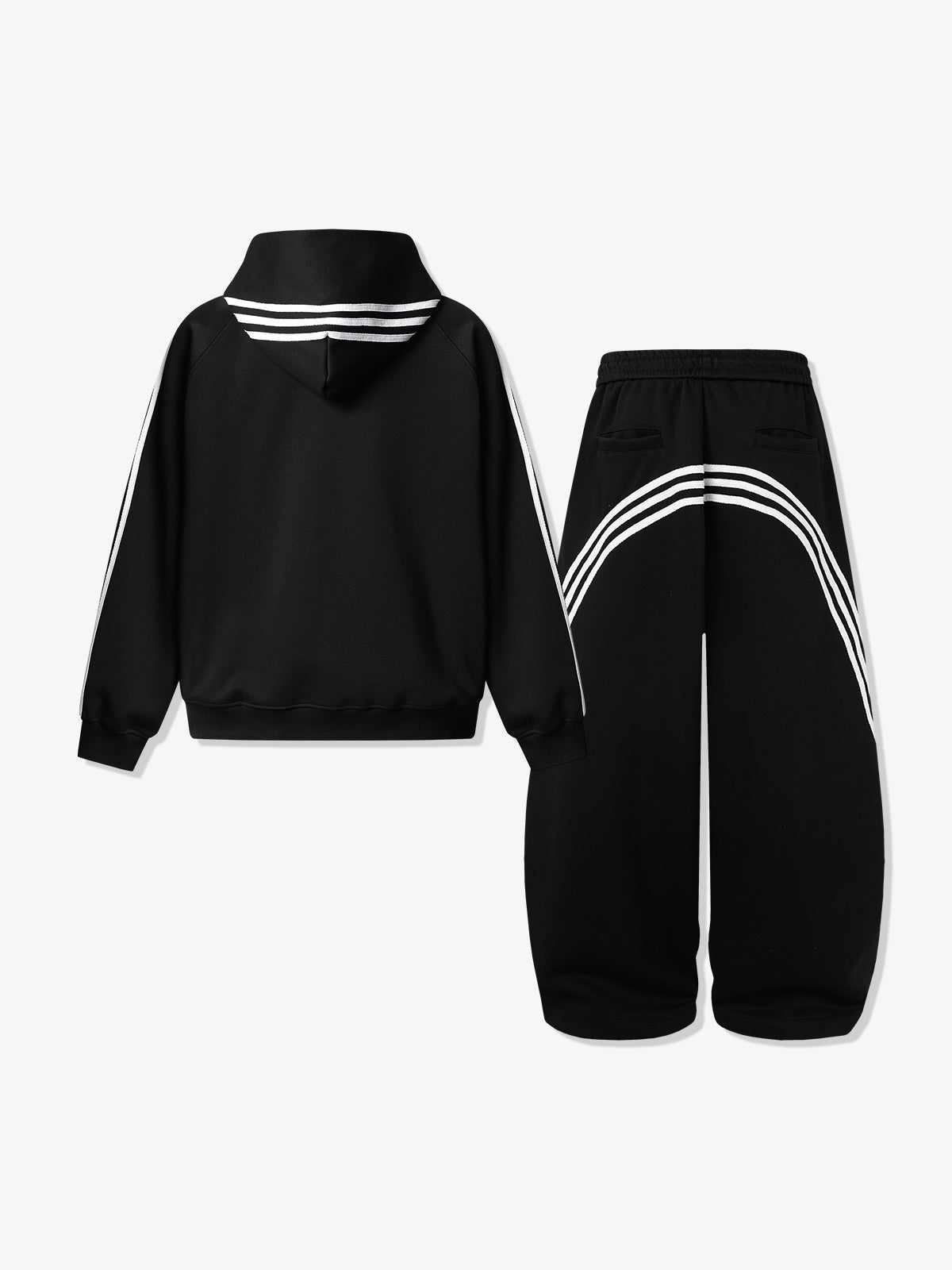 Striped Color Block Matching Set
