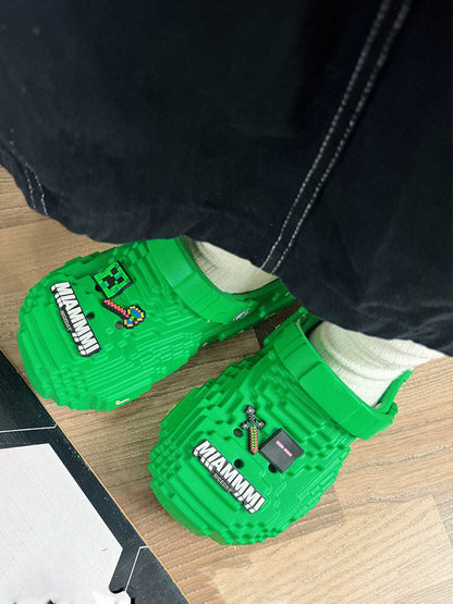 Pixel Design Non-Slip Clogs