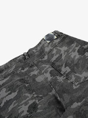 Pantalones vaqueros curvos de camuflaje