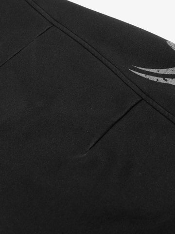 Thorns Graphic Distressed Washed Baggy Barrel Sweatpants