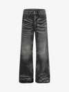 3D Whiskered Flared Jeans