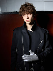 Street Rock Print Work Jacket