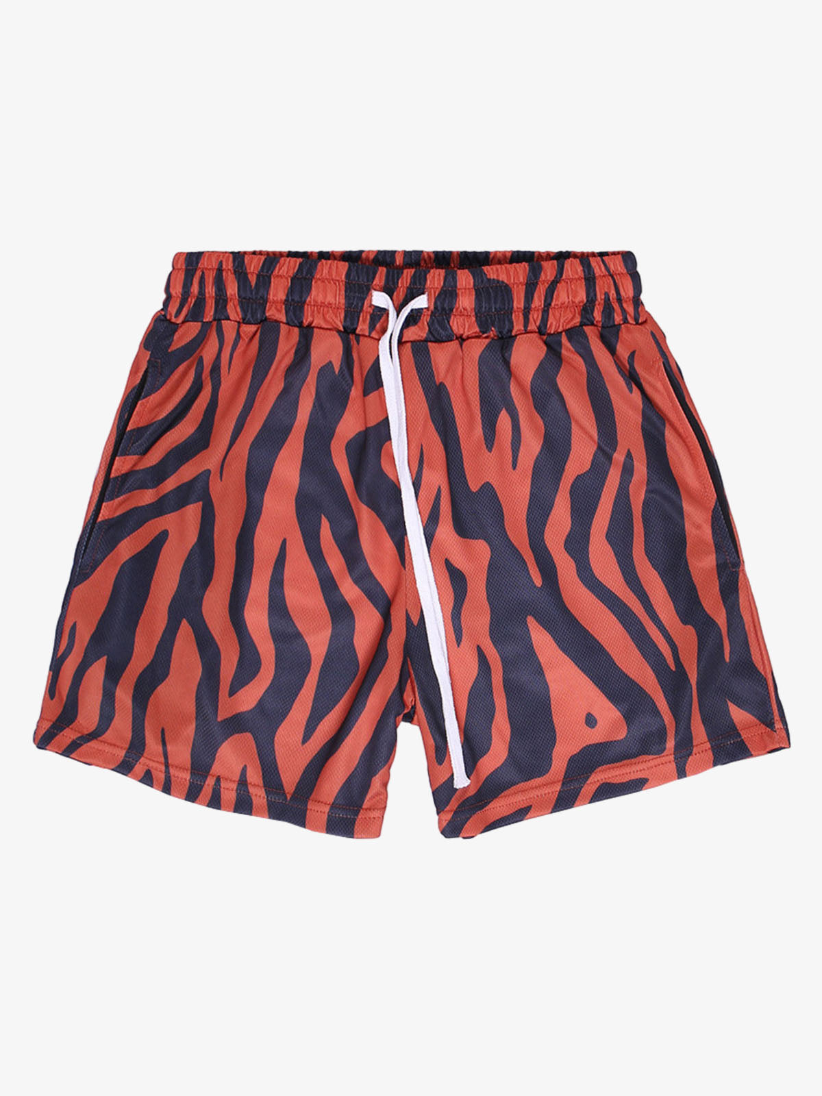 Short à cordon de serrage à motifs animaliers