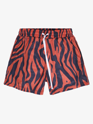 Short à cordon de serrage à motifs animaliers