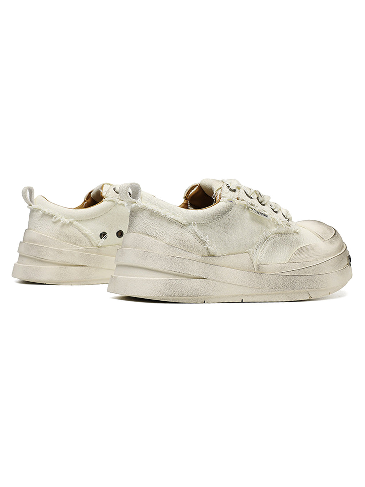 Retro Big-head Bandage Platform Canvas Shoes