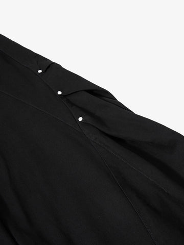 Metal Button Baggy Cargo Pants
