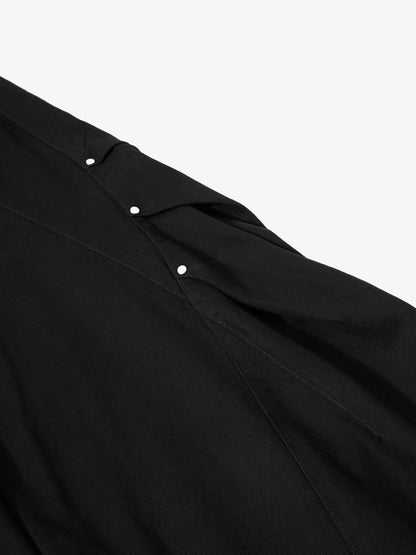Metal Button Baggy Cargo Pants