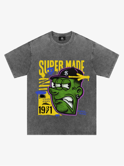 Bold Monster Design Graphic T-Shirt 