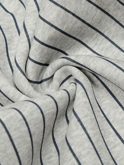 Striped Wide-Leg Lounge Pants with Adjustable Waistband 