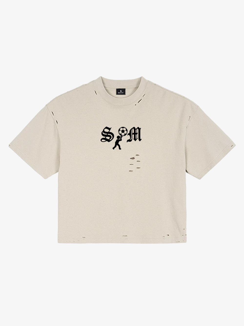 SM Soccer Graphic Distressed T-Shirt 