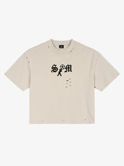 SM Soccer Graphic Distressed T-Shirt 